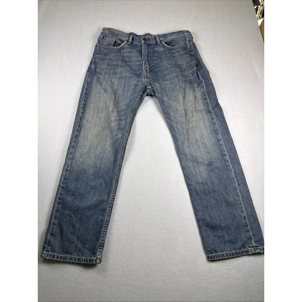 Levis 505‎ Stretch Jeans Mens Size 36x30 Denim Regular Fit Straight